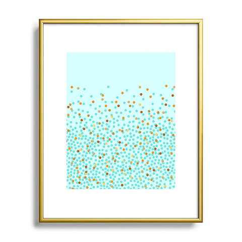 Iveta Abolina Teal Splash Metal Framed Art Print