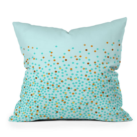 Iveta Abolina Teal Splash Throw Pillow