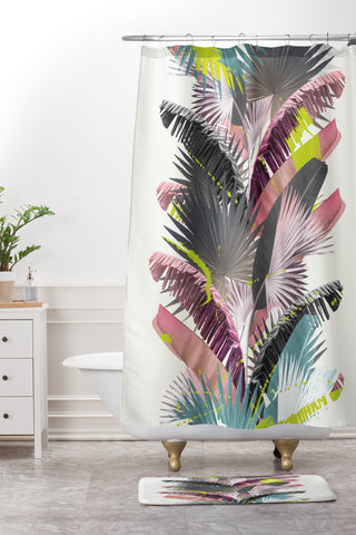 Iveta Abolina Tequila Sunrise Shower Curtain And Mat