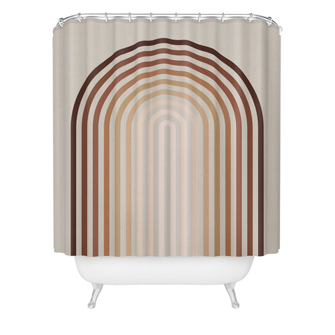 Iveta Abolina Terra Ombre Arches Shower Curtain