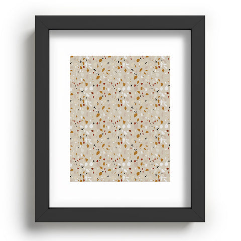 Iveta Abolina Terrazzo Tan Recessed Framing Rectangle