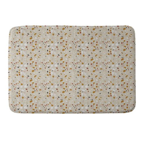 Iveta Abolina Terrazzo Tan Memory Foam Bath Mat