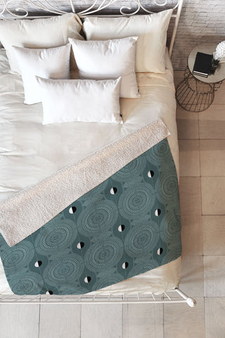Iveta Abolina The Pine and Mint Fleece Throw Blanket