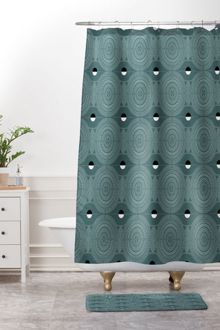 Iveta Abolina The Pine and Mint Shower Curtain And Mat