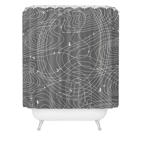 Iveta Abolina The Tangled Web Shower Curtain
