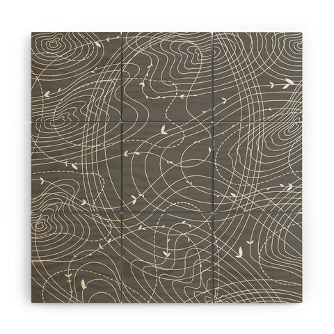 Iveta Abolina The Tangled Web Wood Wall Mural