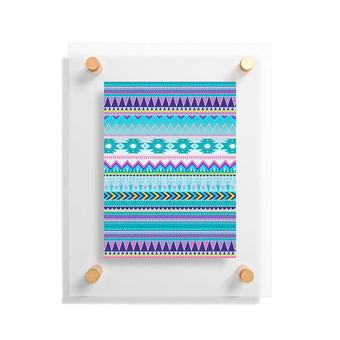 Iveta Abolina Tribal Teal Floating Acrylic Print