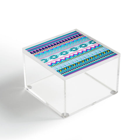 Iveta Abolina Tribal Teal Acrylic Box