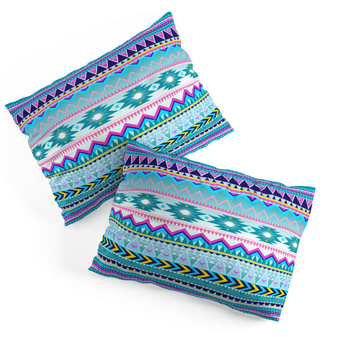 Iveta Abolina Tribal Teal Pillow Shams