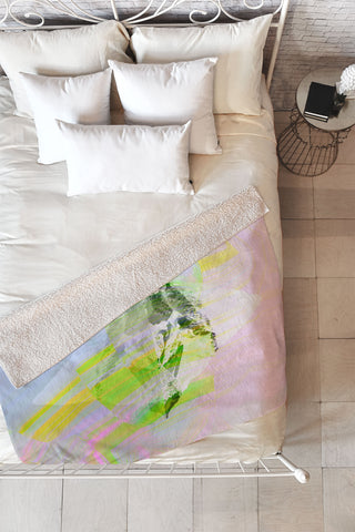 Iveta Abolina Tropical Iceberg Fleece Throw Blanket