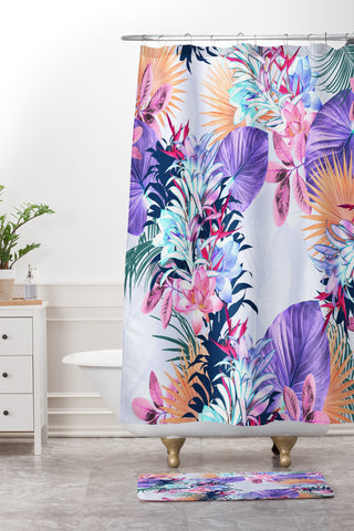 Iveta Abolina Tropical Island Shower Curtain And Mat