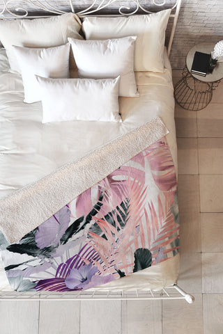 Iveta Abolina Tropical Punch Fleece Throw Blanket