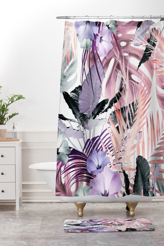Iveta Abolina Tropical Punch Shower Curtain And Mat