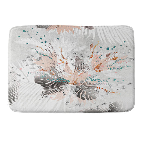 Iveta Abolina Tropical Silver Memory Foam Bath Mat