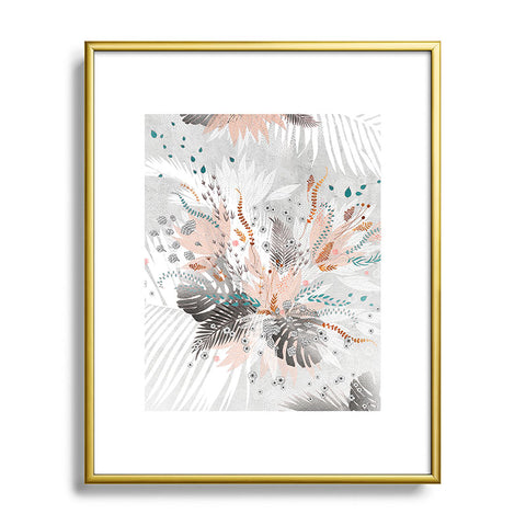 Iveta Abolina Tropical Silver Metal Framed Art Print