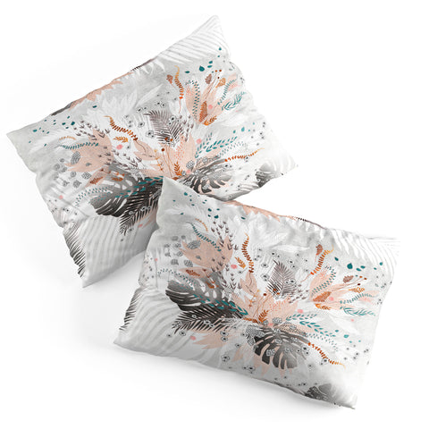 Iveta Abolina Tropical Silver Pillow Shams