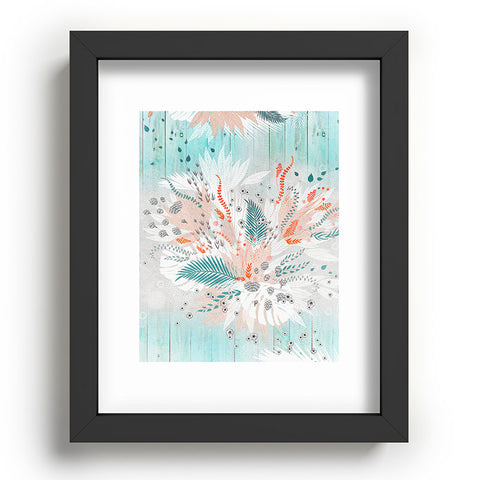 Iveta Abolina Tropical Teal Recessed Framing Rectangle