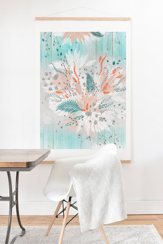 Iveta Abolina Tropical Teal Art Print And Hanger