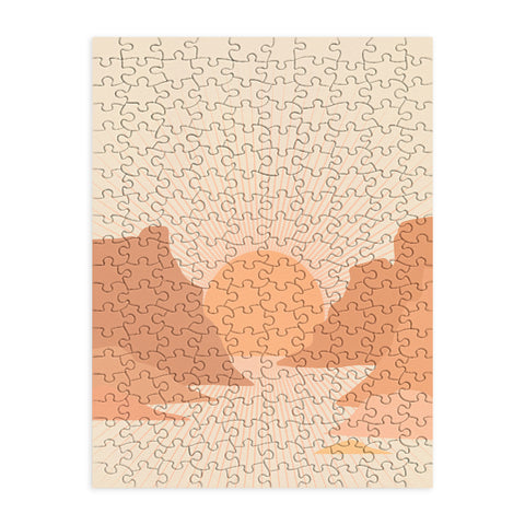 Iveta Abolina Valley Sunset Coral Puzzle