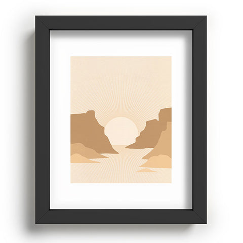 Iveta Abolina Valley Sunset Tan Recessed Framing Rectangle