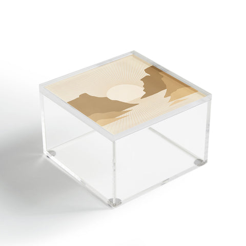 Iveta Abolina Valley Sunset Tan Acrylic Box