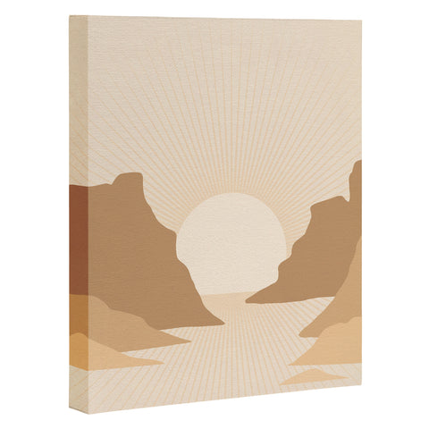 Iveta Abolina Valley Sunset Tan Art Canvas