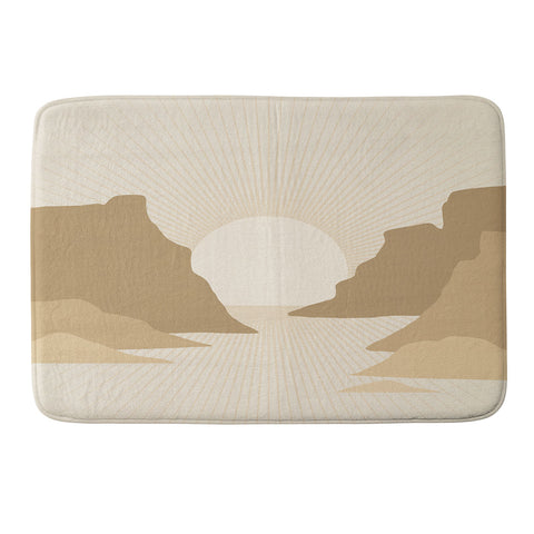 Iveta Abolina Valley Sunset Tan Memory Foam Bath Mat