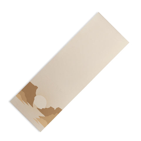 Iveta Abolina Valley Sunset Tan Yoga Mat