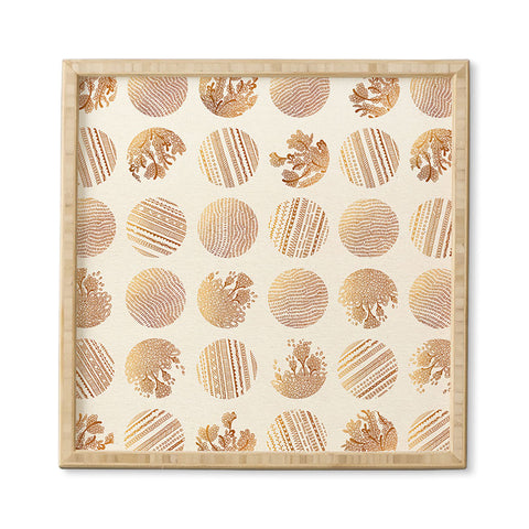 Iveta Abolina Vanilla Dot Framed Wall Art