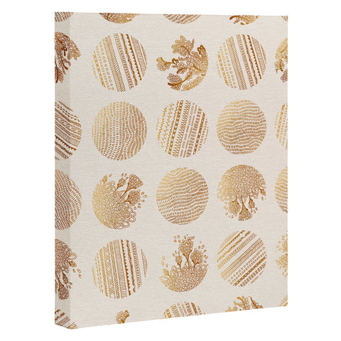 Iveta Abolina Vanilla Dot Art Canvas