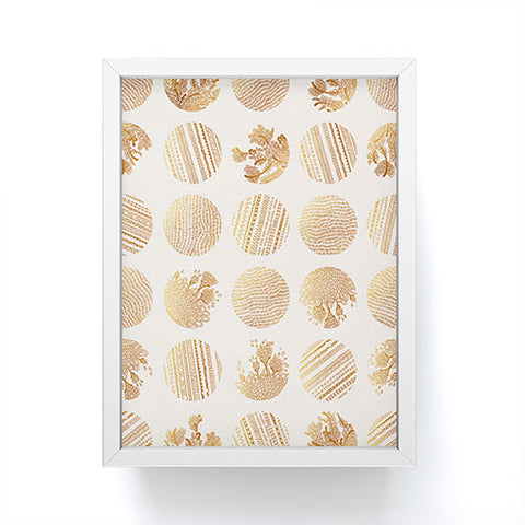 Iveta Abolina Vanilla Dot Framed Mini Art Print
