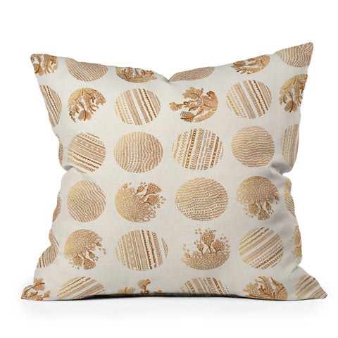 Iveta Abolina Vanilla Dot Throw Pillow