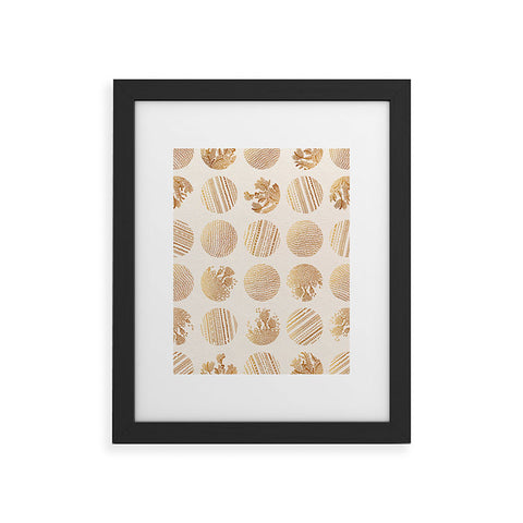 Iveta Abolina Vanilla Dot Framed Art Print