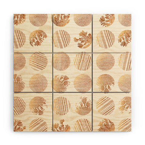 Iveta Abolina Vanilla Dot Wood Wall Mural