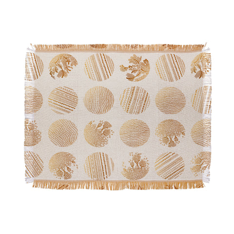 Iveta Abolina Vanilla Dot Throw Blanket