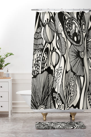 Iveta Abolina Vigne de Botanica Shower Curtain And Mat
