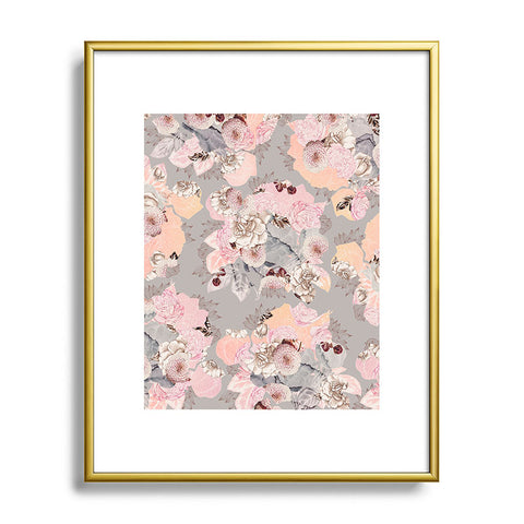 Iveta Abolina Vintage Dalia Metal Framed Art Print