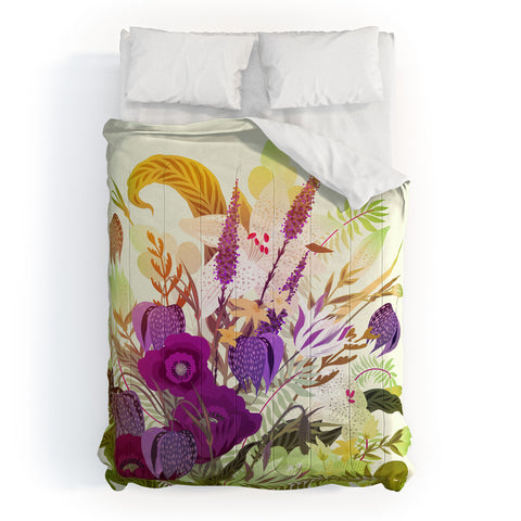 Iveta Abolina Viola Garden II Comforter