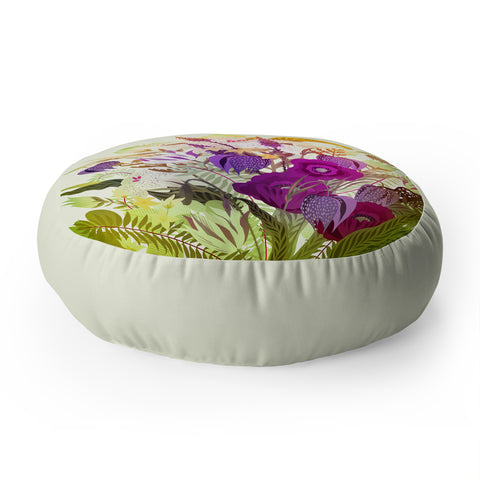 Iveta Abolina Viola Garden II Floor Pillow Round