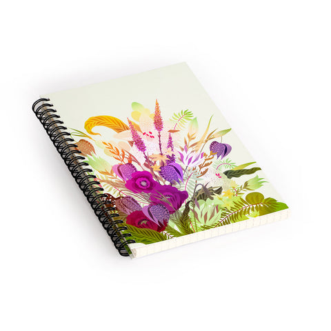 Iveta Abolina Viola Garden II Spiral Notebook