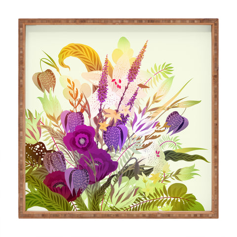 Iveta Abolina Viola Garden II Square Tray