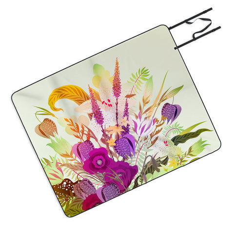 Iveta Abolina Viola Garden II Picnic Blanket