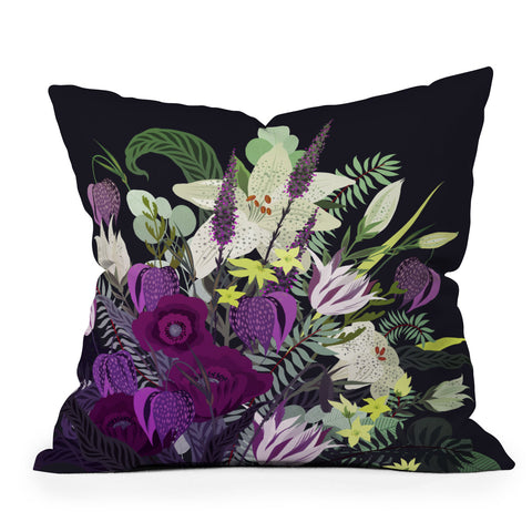 Iveta Abolina Viola Garden Throw Pillow