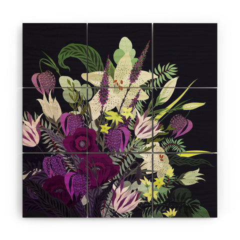 Iveta Abolina Viola Garden Wood Wall Mural