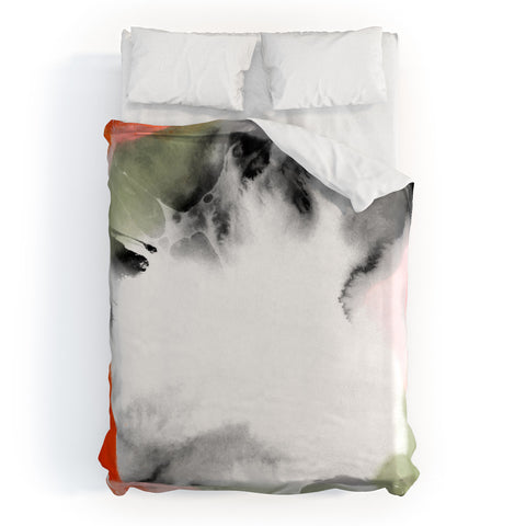 Iveta Abolina Watercolor Tango Duvet Cover