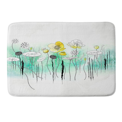 Iveta Abolina Watercress Pond Memory Foam Bath Mat