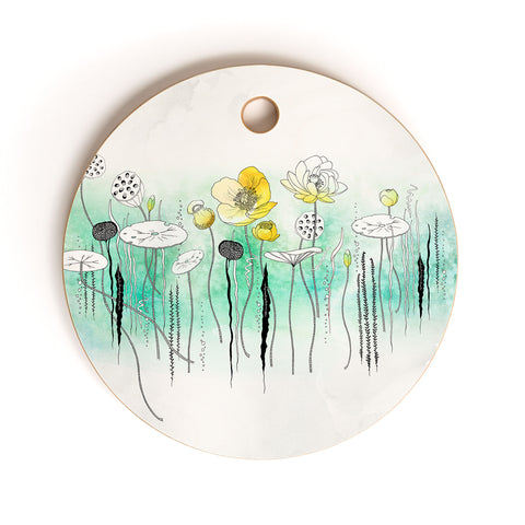 Iveta Abolina Watercress Pond Cutting Board Round