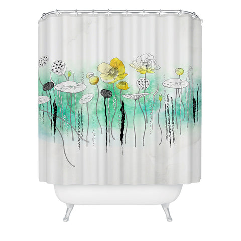 Iveta Abolina Watercress Pond Shower Curtain