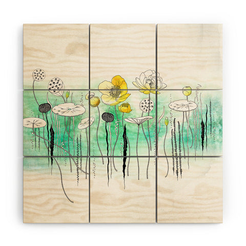 Iveta Abolina Watercress Pond Wood Wall Mural
