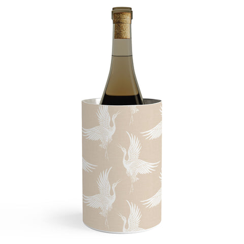 Iveta Abolina White Cranes Cream Wine Chiller